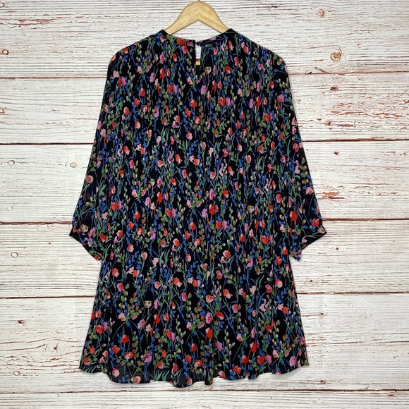 NWT Zara The Annie Dress Floral Pleated Dress Sz M - Picture 6 of 16